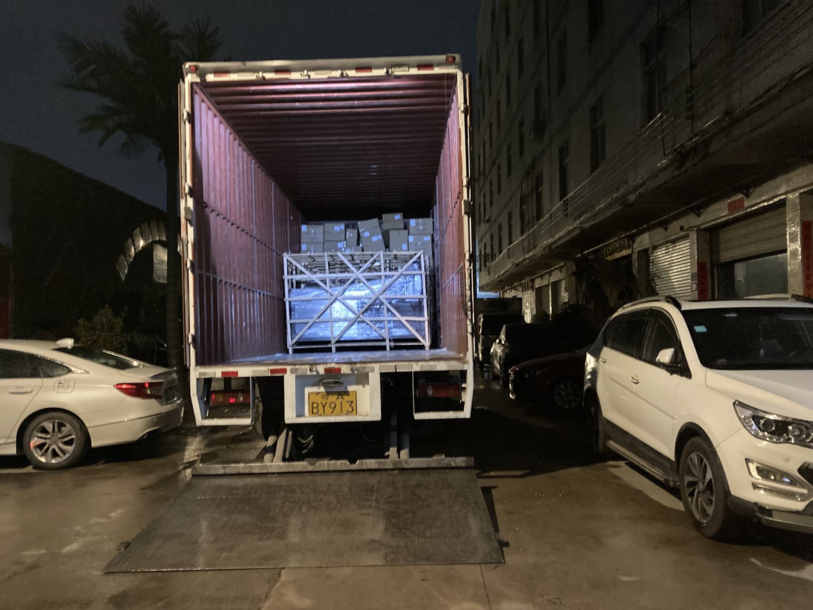 Finished machine shipment preparation
